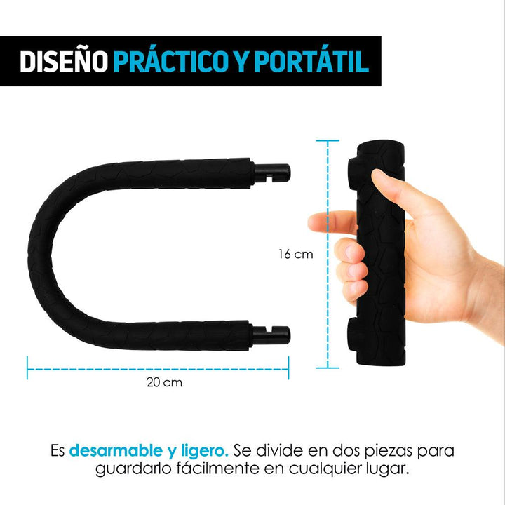 Candado para Bicicleta Premium en U Ultra Reforzado Contra Agua - Redlemon
