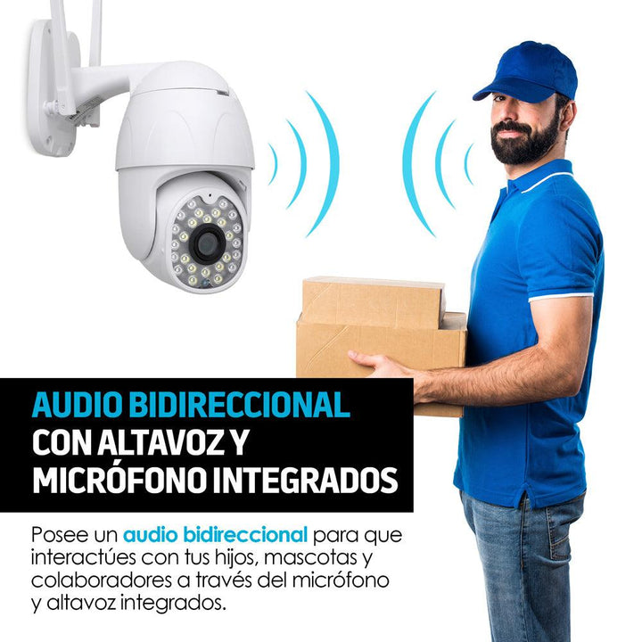 Cámara de Seguridad para Exterior WiFi HD Visión Nocturna - Redlemon