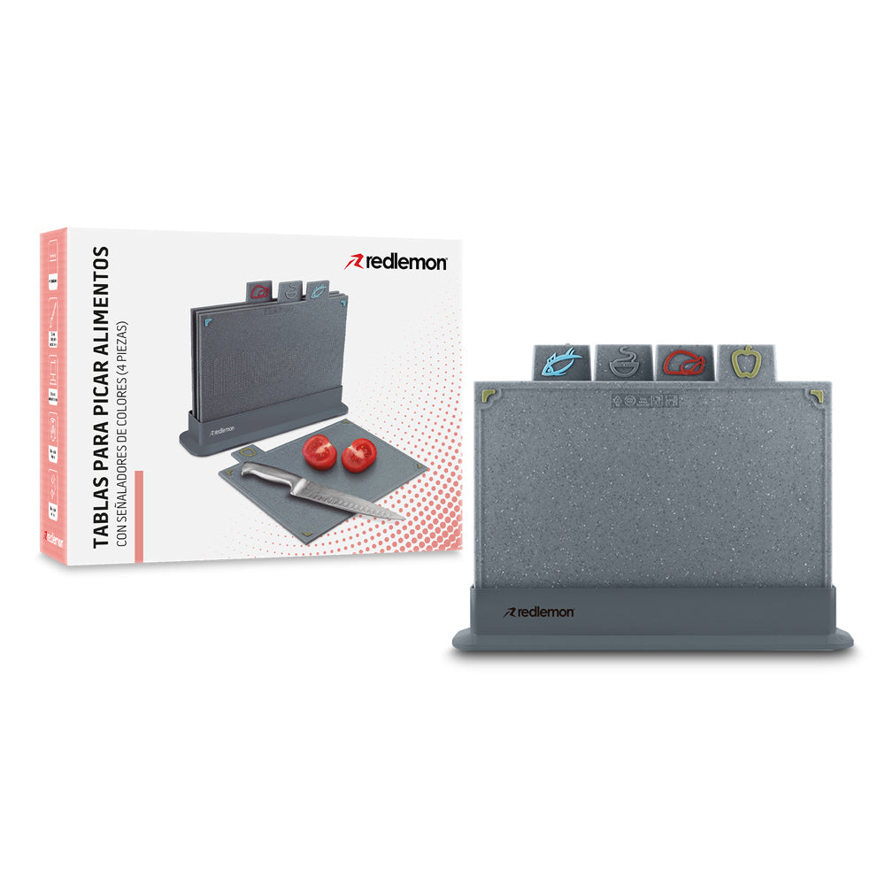 Tablas para Picar Con Base Colores Indicadores 4 Pz Redlemon Technology México