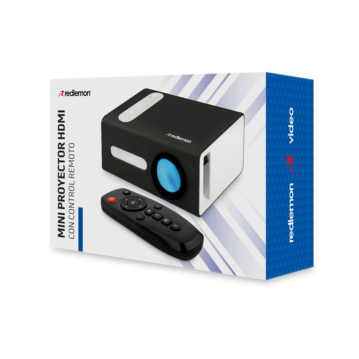 Proyector Portátil Mini HDMI, RCA, Memoria USB y Micro SD - Redlemon