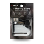 Candado de Disco con Alarma para Bicicleta y Motocicleta - Redlemon