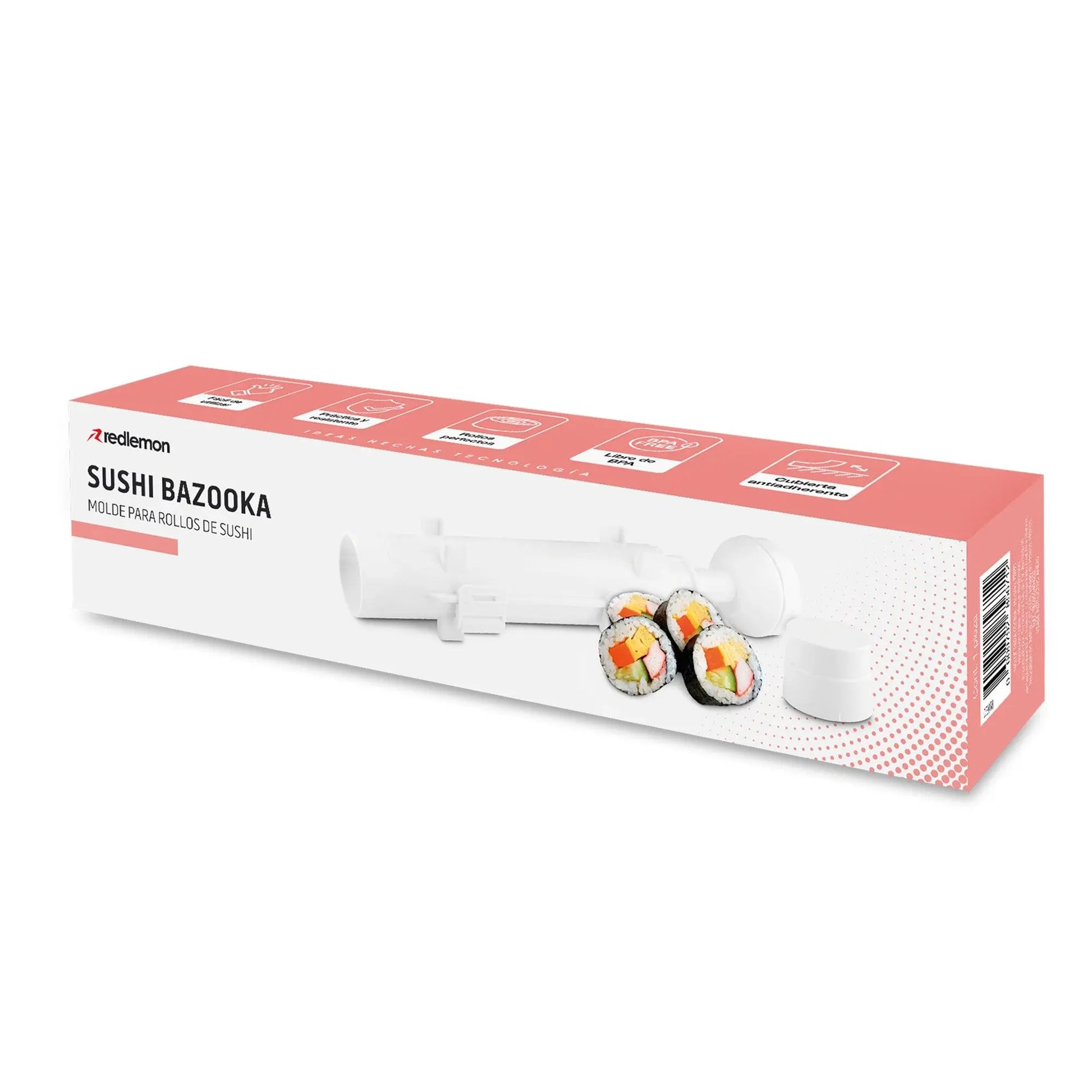 Sushi Bazooka Molde para Hacer Rollos de Sushi Maki - Redlemon