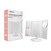 Espejo para Maquillaje con Aumentos y Luz LED Ajustable - Redlemon