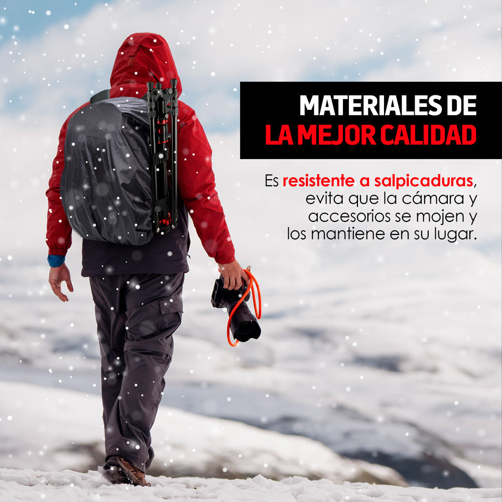Mochila para Cámara Fotográfica con Compartimentos M-3000 Redlemon Technology México